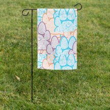 Farbige Paws Illusion Garden Flag