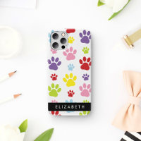 Farbige Paws, Muster, Hundepaws, Ihr Name