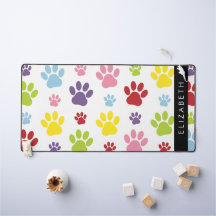 Farbige Paws, Muster, Hundepaws, Ihr Name