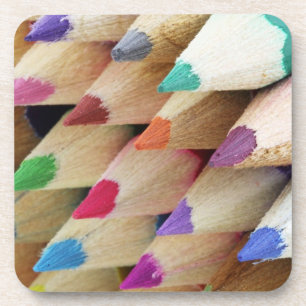 Farbige Pencils Cork Untersetzer