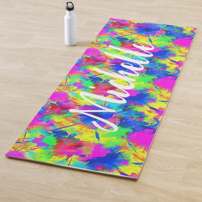 Farbige Personalisierte Gefärbte Krawatte Yogamatte (Beispiel)