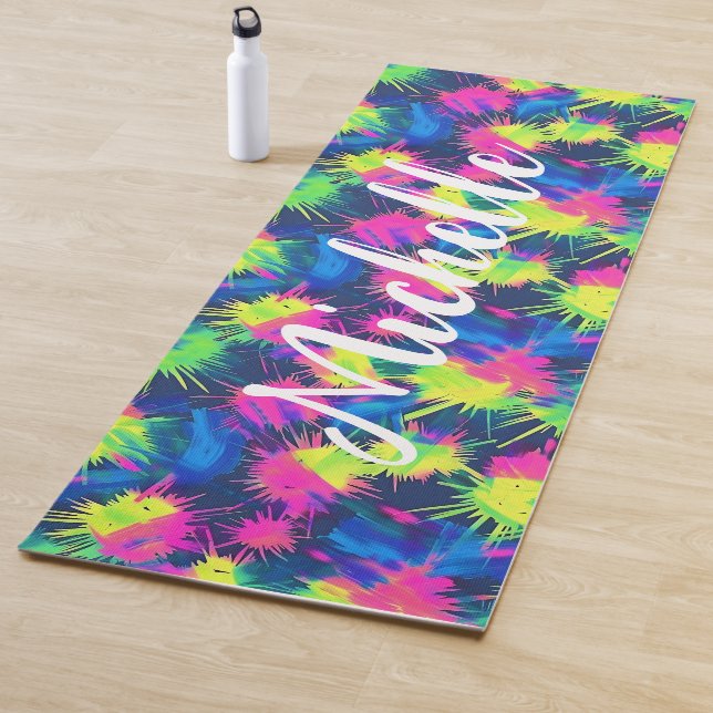 Farbige Personalisierte Gefärbte Krawatte Yogamatte (Beispiel)