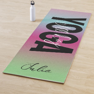 Farbige personalisierte Namens-Yogamatte Yogamatte