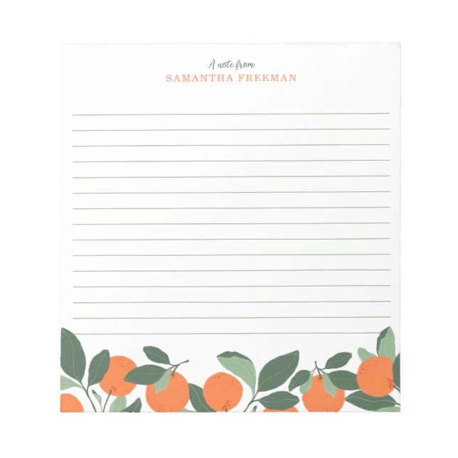 Farbige Personalisierte Regenbogenbezeichnung Note Notizblock (Vorderseite)