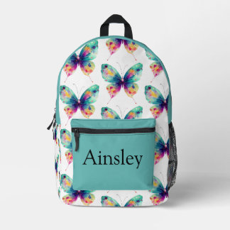 Farbige personalisierte Schultasche, Kinder süß Bedruckter Rucksack