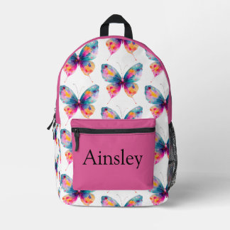 Farbige personalisierte Schultasche, Kinder süß Bedruckter Rucksack