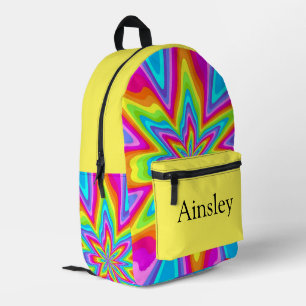 Farbige personalisierte Schultasche, Kinder süß Bedruckter Rucksack