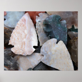 Farbige Pfeilspitzen Poster