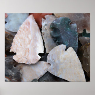 Farbige Pfeilspitzen Poster