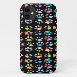 Farbige Pfotendrucke Case-Mate iPhone Hülle