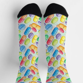 Farbige Pharmacy Socks CPhT Socken