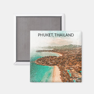 Farbige Phuket Thailand Küstensicht Magnet