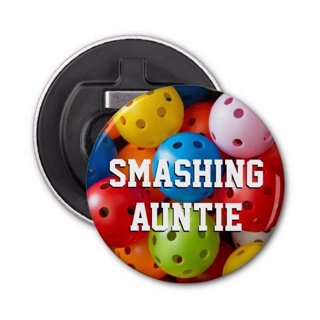 Farbige Pickleballs Flaschenöffner (Vorderseite)