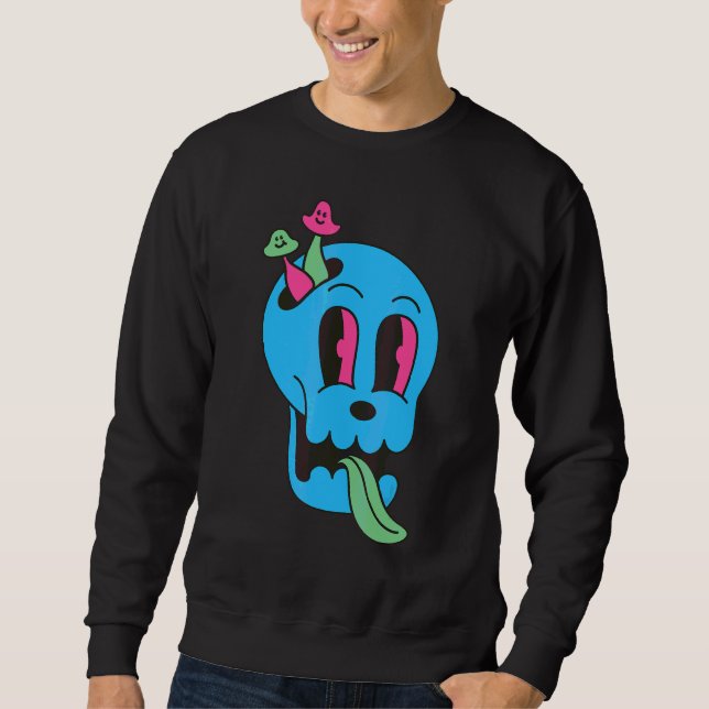 Farbige Pilze der Fantasie Sweatshirt (Vorderseite)