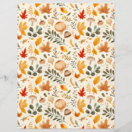 Farbige Pilze fallen Muster Scrapbook Papier