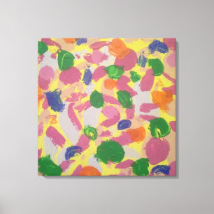 Farbige Pinselstriche Abstrakt Art Canvas Drucken Leinwanddruck