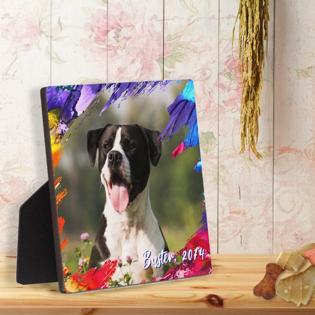 Farbige Pinselstriche Foto Fotoplatte (Von Creator hochgeladen)