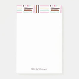 Farbige Pinselstriche Post-it Klebezettel