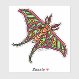 Farbige Pixel Luna Motion Aufkleber