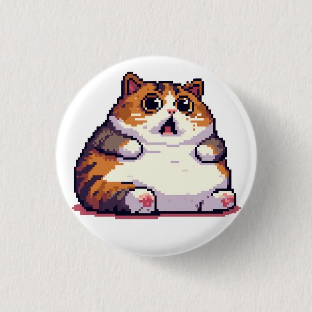 Farbige Pixelkunst Button (Vorderseite)