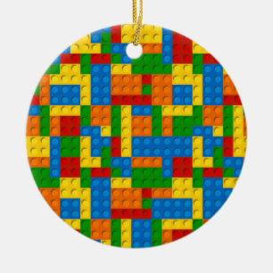 farbige Plastikblöcke Keramikornament