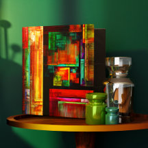 Farbige Plätze Modernes Abstraktes Kunstmuster #04