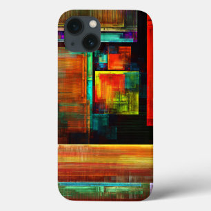 Farbige Plätze Modernes Abstraktes Kunstmuster #04 Case-Mate iPhone Hülle