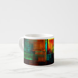 Farbige Plätze Modernes Abstraktes Kunstmuster #04 Espressotasse