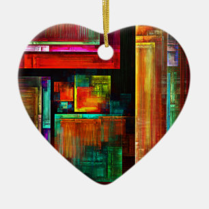 Farbige Plätze Modernes Abstraktes Kunstmuster #04 Keramik Ornament