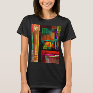 Farbige Plätze Modernes Abstraktes Kunstmuster #04 T-Shirt