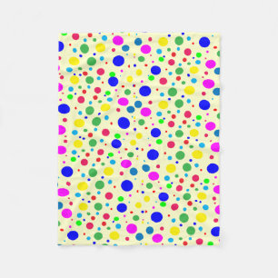 Farbige Polka-Dot-Blasen Fleece-Blanken Fleecedecke
