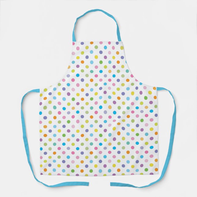 Farbige Polka-Punkt-Schürze Schürze (Vorderseite)
