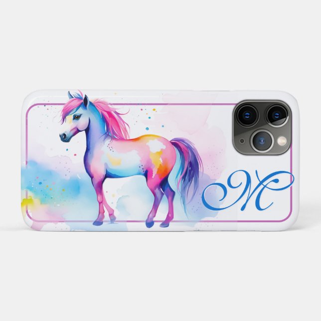 Farbige Pony 2 Case-Mate iPhone Hülle (Rückseite (Horizontal))