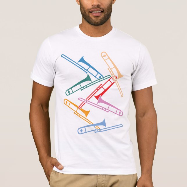 Farbige Posaunen T-Shirt (Vorderseite)
