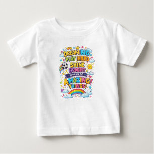 Farbige Positive Cartoon-Kinder-Design Baby T-shirt