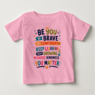 Farbige Positive Cartoon-Kinder-Design Baby T-shirt