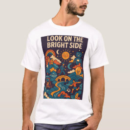 Farbige Positive-Lebens-Illustration T-Shirt