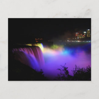 Farbige Postkarte des Wasserfalls