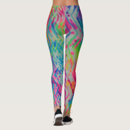 Farbige Print-Leggings Leggings