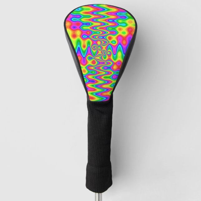 Farbige Psychedelic Golf Head Cover Headcover (Vorderseite)