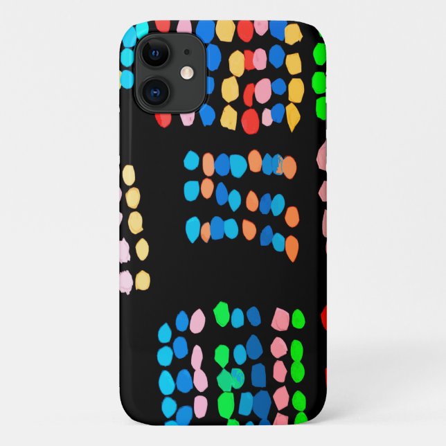 Farbige Punkte Case-Mate iPhone Hülle (Rückseite)
