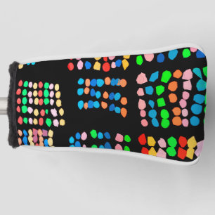 Farbige Punkte Golf Headcover