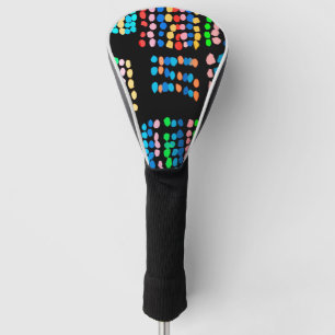 Farbige Punkte Golf Headcover