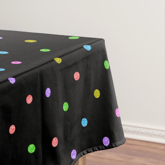Farbige Punkte Muster Tischdecke (Beispiel)