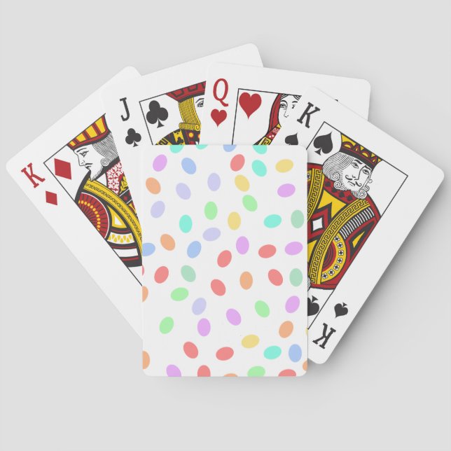 Farbige Punkte Spielkarten (Rückseite)