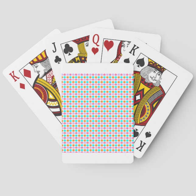 Farbige Punkte Spielkarten (Rückseite)