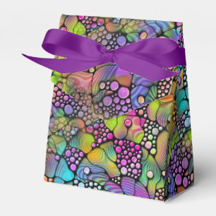 Farbige Punkte Spiralen Handmalerei 1 Geschenkschachtel