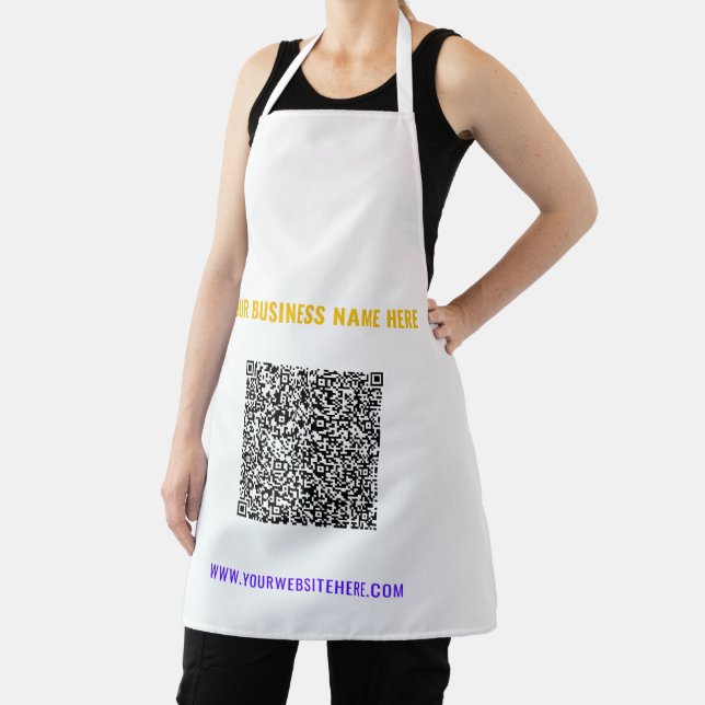 Farbige QR-Code-Schürze mit benutzerdefinierten Te Schürze (InSitu)