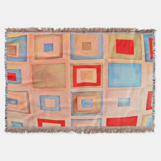 Farbige Quadrate Decke (Vorderseite)