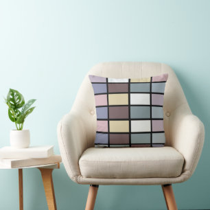 Farbige Quadrate geometrisch Kissen